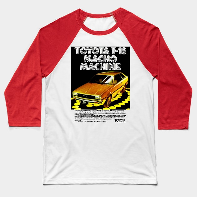 COROLLA - advert Baseball T-Shirt by Throwback Motors